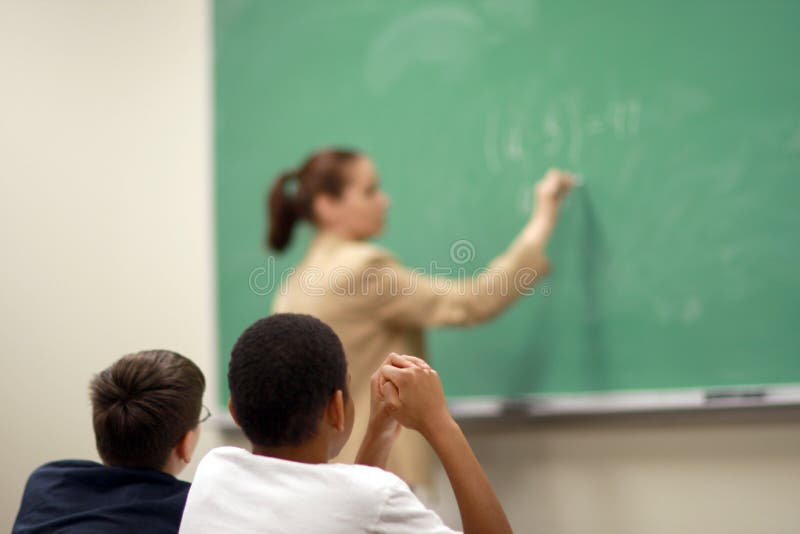 Children in the class room royalty free stock images