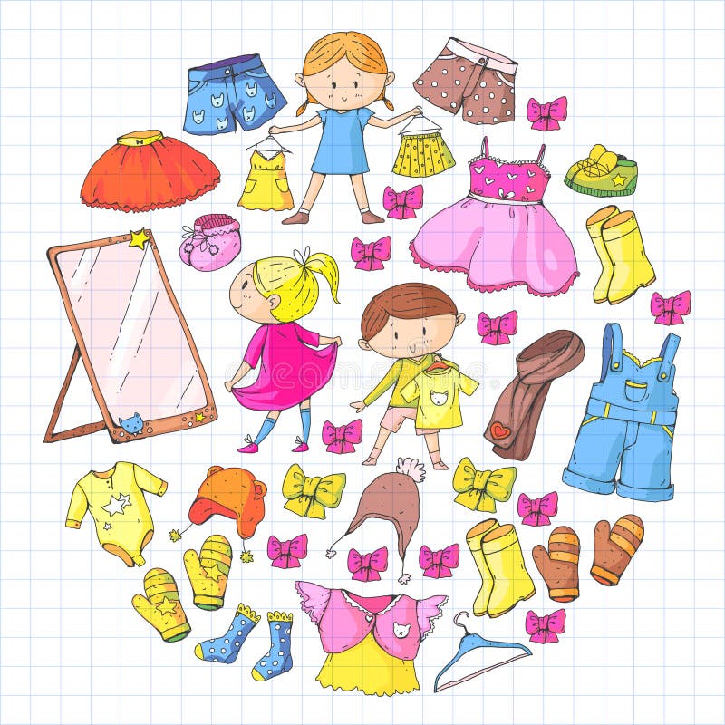 Children Clothing Kindergarten Boys and Girls with Clothes New Clothing ...