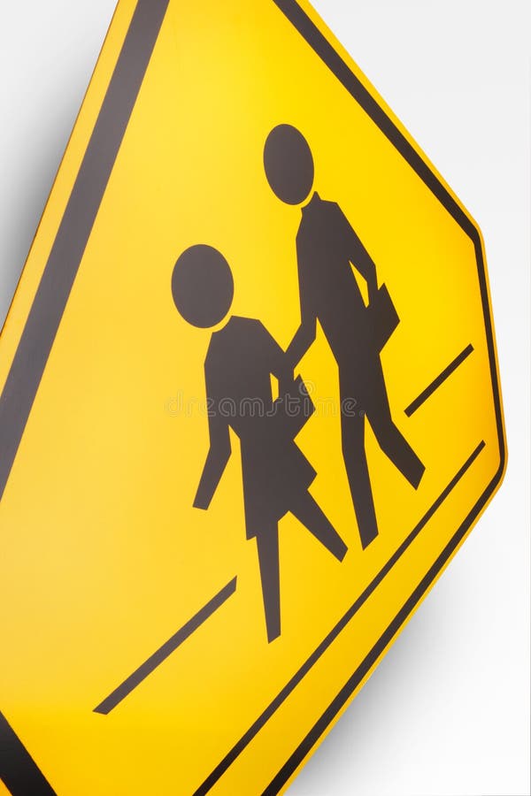 Warning Children Crossing - Australian Road Sign. Warning Children