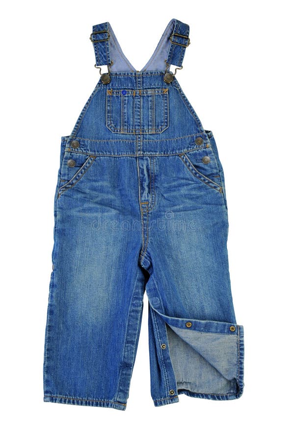 Children denim overalls stock photo. Image of colorful - 57588590