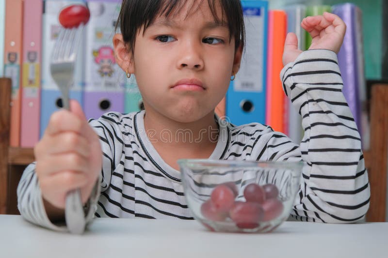 Children Don T Like To Eat Fruits Cute Young Asian Girl Refusing To children-don-t-like-to-eat-fruits-cute-young-asian-girl-refusing-to