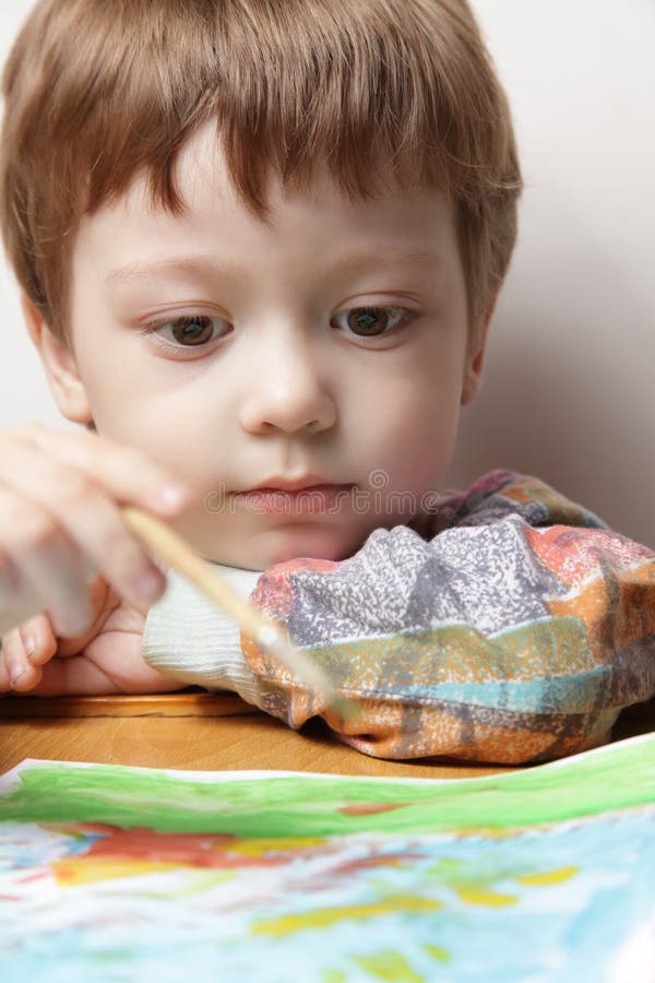 Children draw picture stock image. Image of colored, child - 25008609