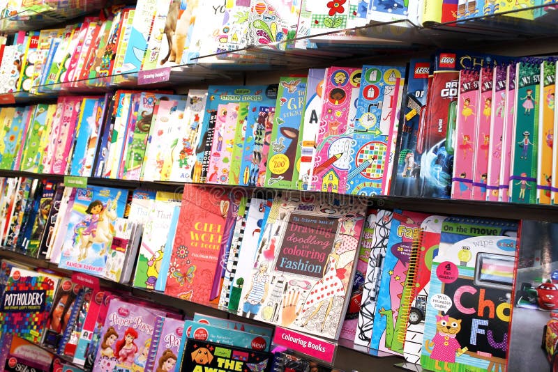 Children drawing and coloring stock images