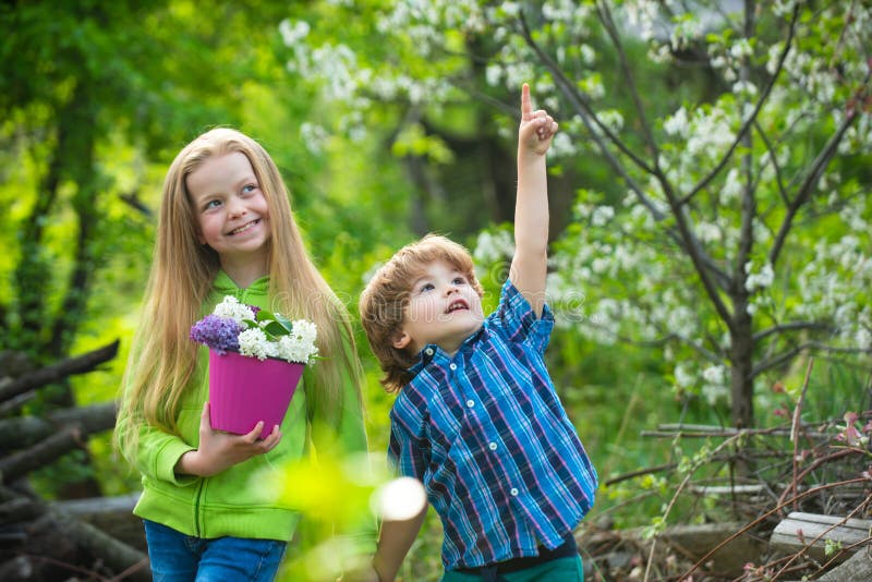 Children Farmer Concept. Eco Living. Happy Children Farmers Having Fun ...