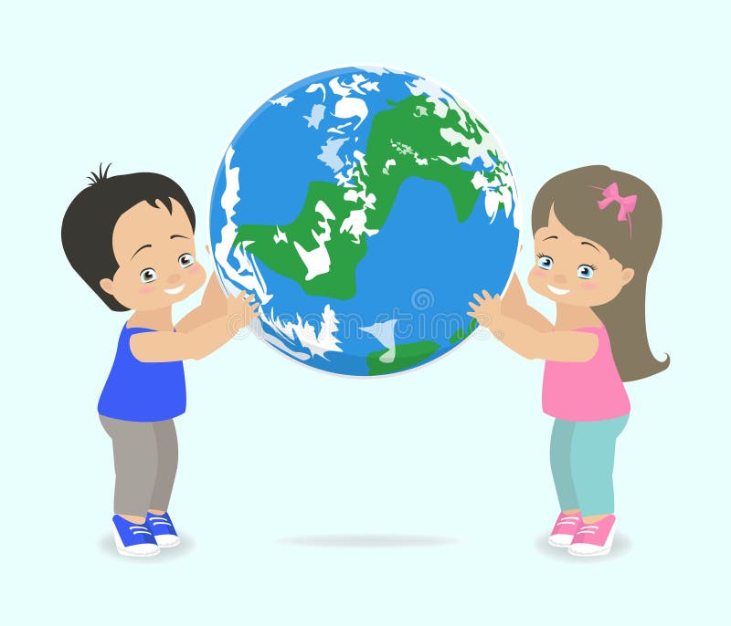 Earth child. Дети и земля вектор. Картинка Гиго чада который держит планету.