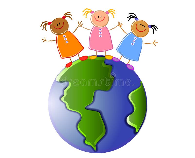 Children Earth Clip Art Stock Illustrations – 1,084 Children Earth