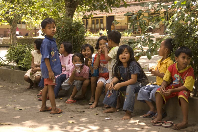CHILDREN OF INDONESIA POPULATION. Children of Merapi Volcano, Klaten, Java, Indonesia. Of the 237 million inhabitants, almost one-third are under the age of 18 royalty free stock photo CHILDREN OF INDONESIA POPULATION. Children of Merapi Volcano, Klaten, Java, Indonesia. Of the 237 million inhabitants, almost one-third are under the age of 18 royalty free stock photo