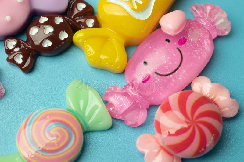 Children or kids business background, candy toys close-up stock photos