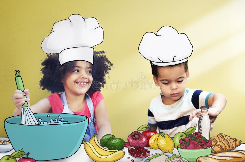 Cooking Kids. Happy Image & Photo (Free Trial)