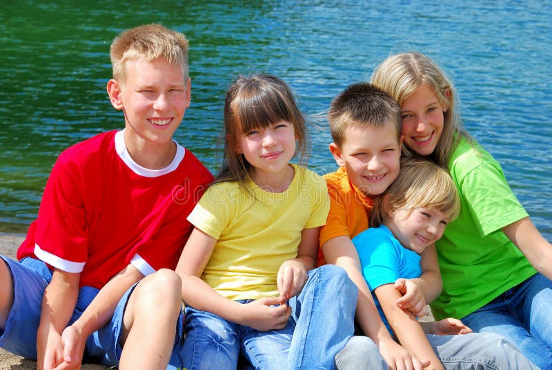 Children at the Lake