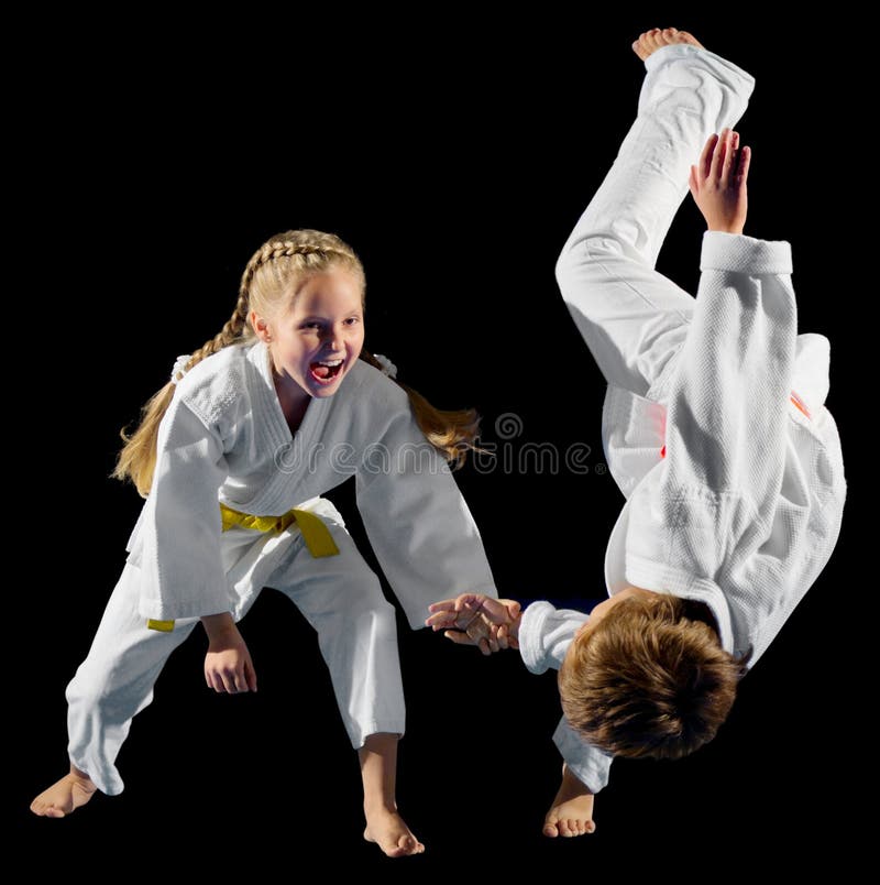 Little Girl Martial Arts Fighter Stock Photo Image of caucasian