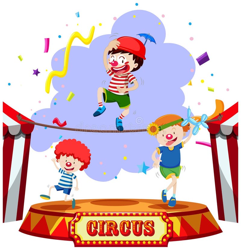 Children performing at the circus.