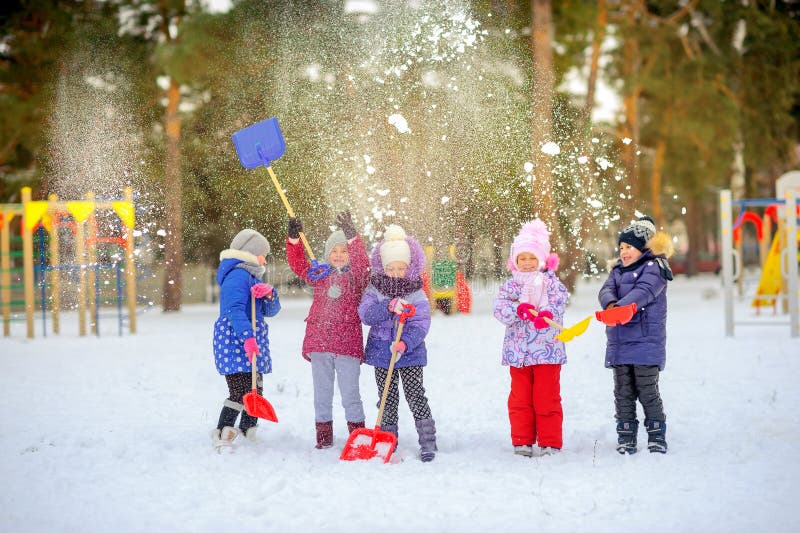 Children Play Winter Stock Photos Download 14,970 Royalty Free Photos