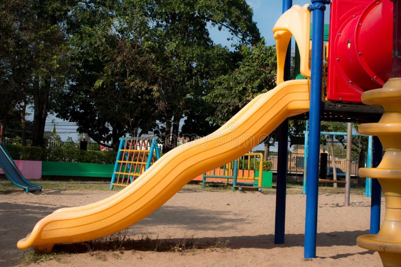 Children playground in park ,amusement park
