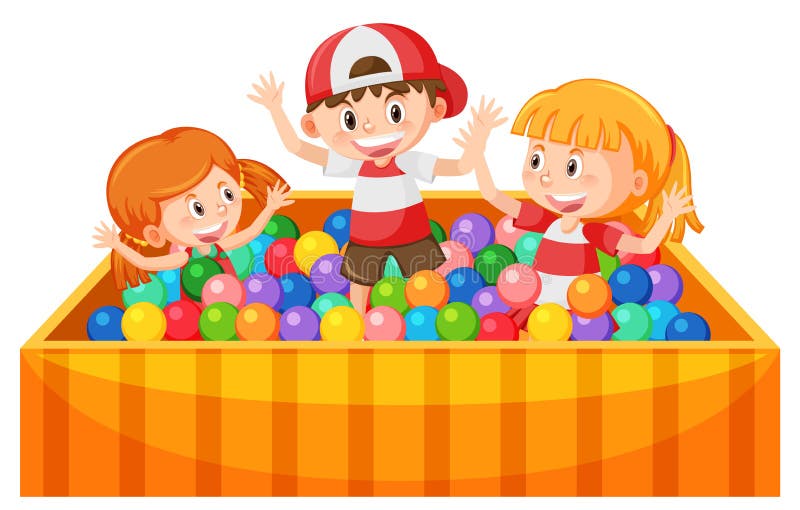Kids Playing Ball Pit Stock Illustrations 67 Kids Playing Ball Pit