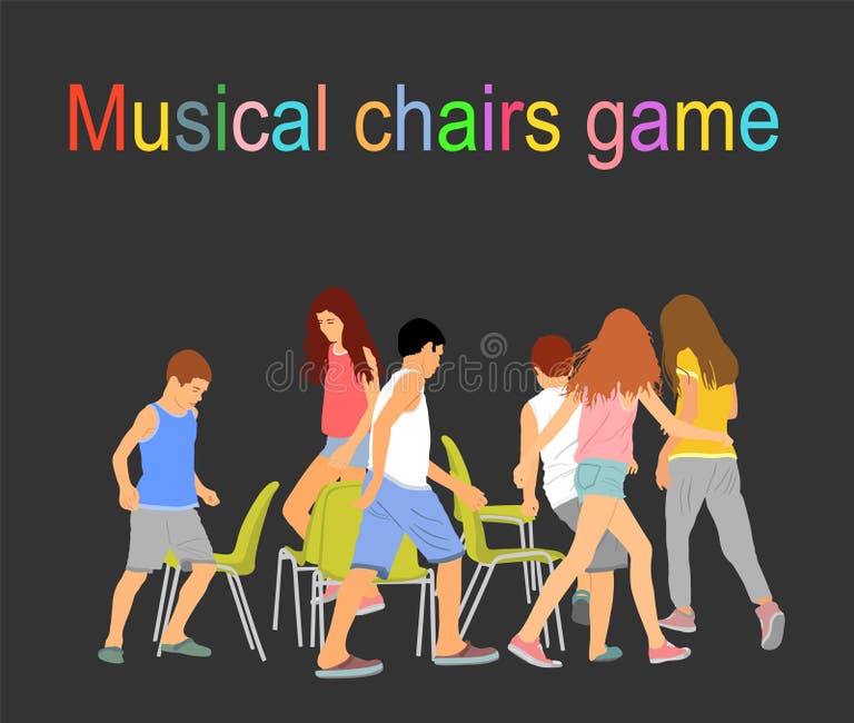 Children Playing Music Chairs Stock Illustrations – 5 Children Playing ...