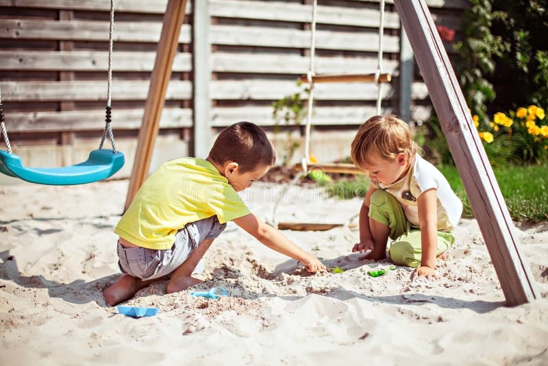 Children playing on playground