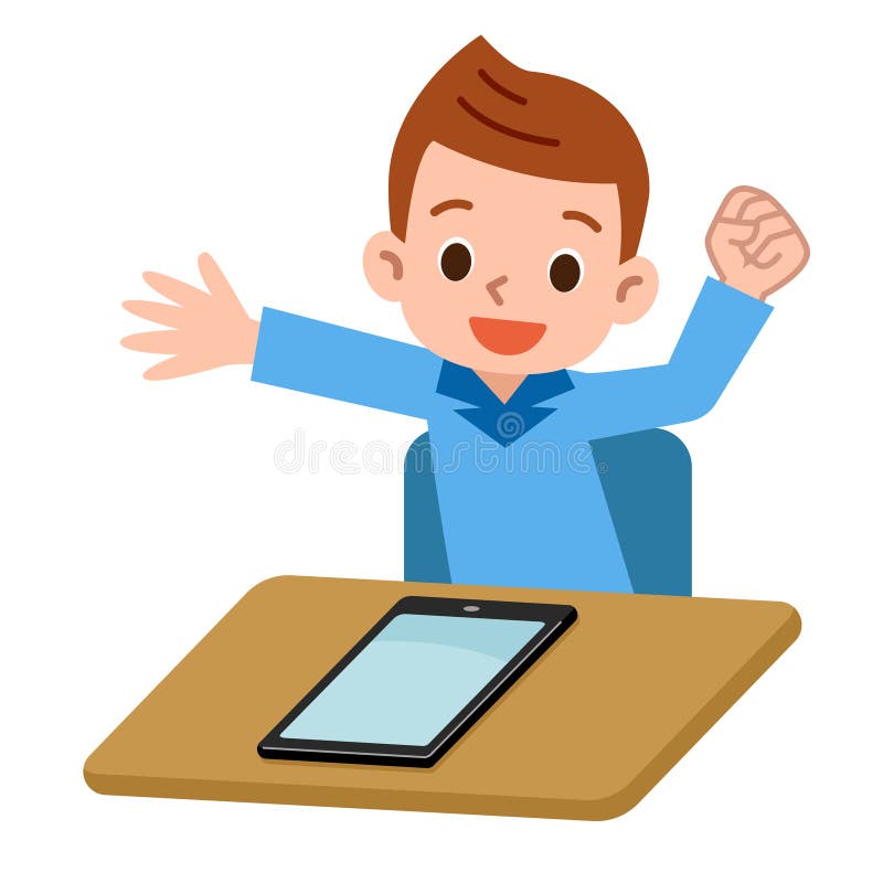 Ipad Kid Stock Illustrations – 80 Ipad Kid Stock Illustrations, Vectors &  Clipart - Dreamstime