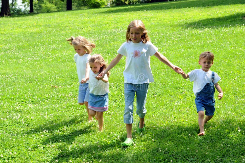 Children Running royalty free stock images