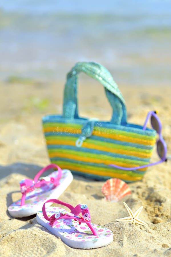 Children S Beach Accessories Stock Image Image of aquatic, flip 15042931