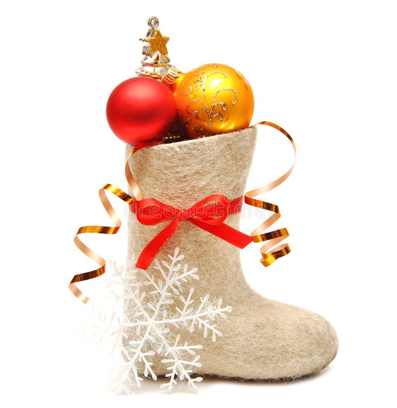 Children s boot full gifts stock photo. Image of gold 17284482