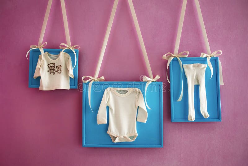 Children S Clothing in a Frames Stock Photo Image of cloth, lilac