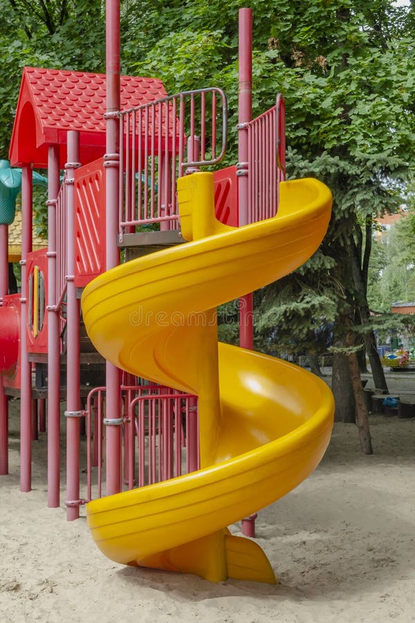 Playground Spiral Slide