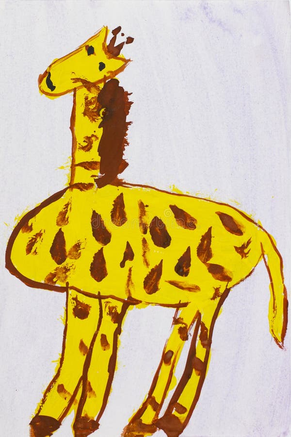 Giraffe step by step drawing for kids - IHB Blog