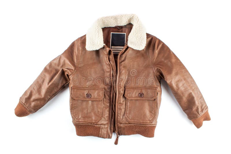 Children`s leather jacket stock photo. Image of jacket 87989666