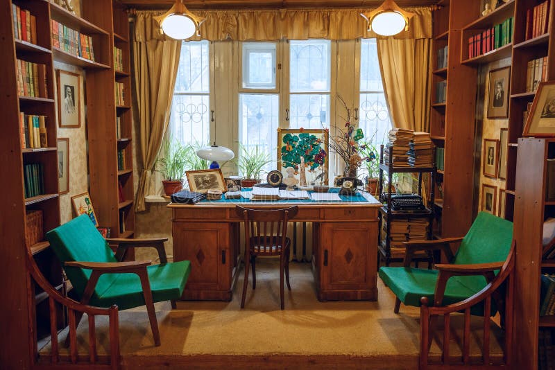 Children`s library No. 266, built by the famous Soviet children`s writer Korney Chukovsky. Peredelkino, Russia