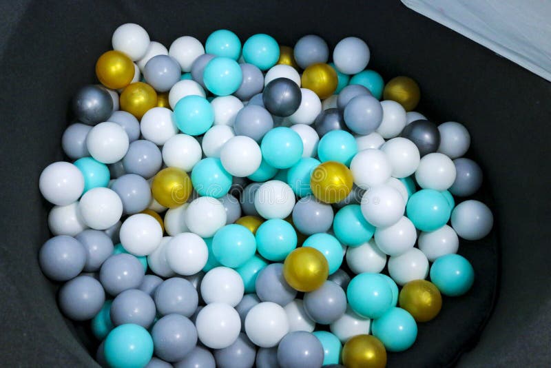 Children`s Plastic Balls for Dry Pool and Fun Game Stock Image Image