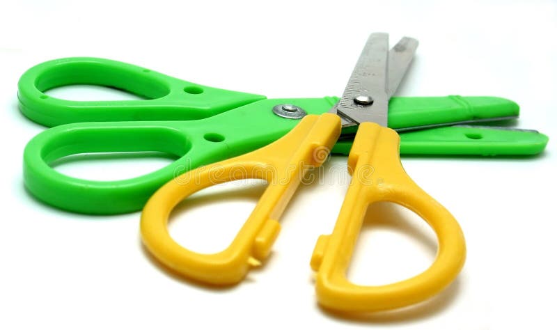 Child scissors Stock Photo