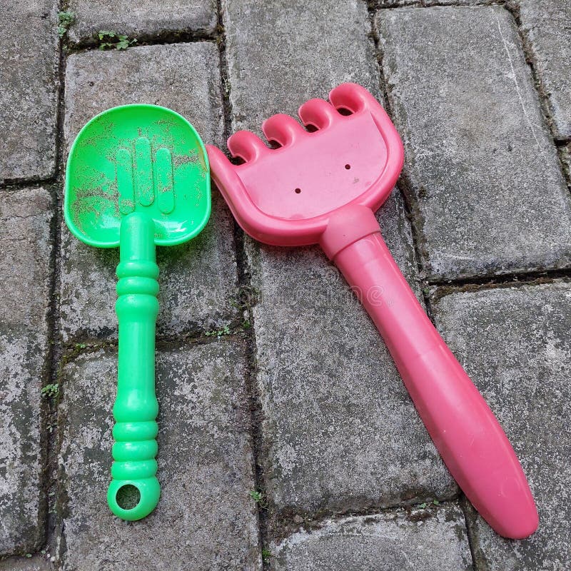 Children S Shovel Toy for Digging Soil or Sand Stock Image Image of