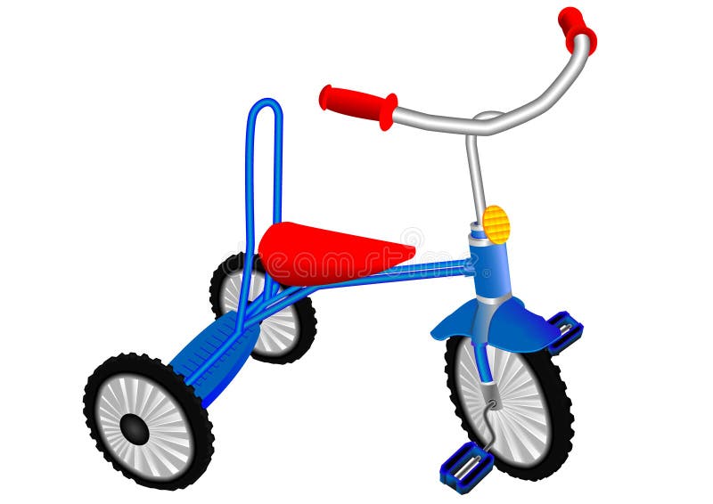 Children's tricycle stock illustration Children's tricycle stock illustration