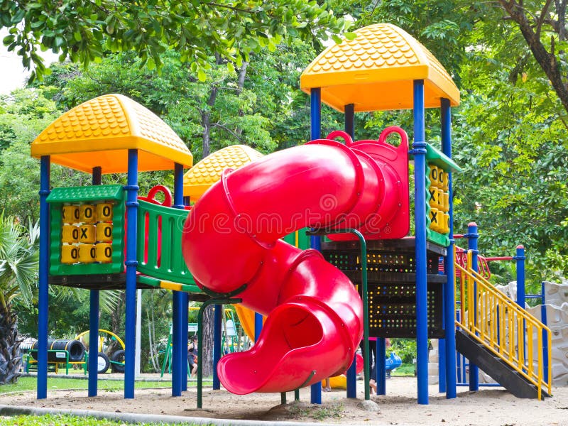 Children slide