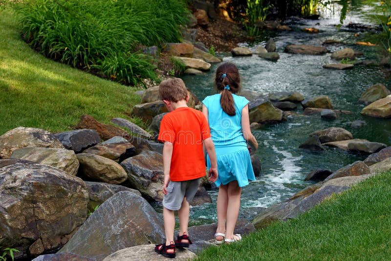 Children By Stream
