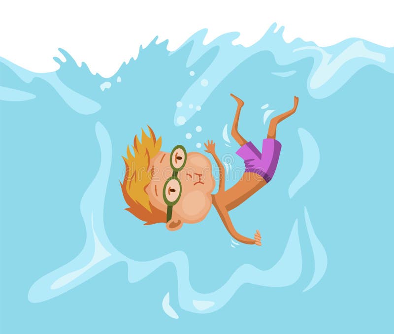 Young Boy Underwater Pool Stock Illustrations – 284 Young Boy ...