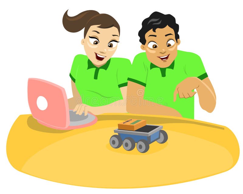 Children & Technology 1 stock illustration