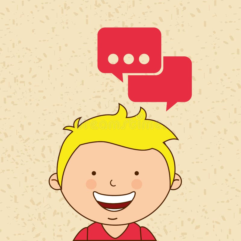 Children and technology design vector illustration