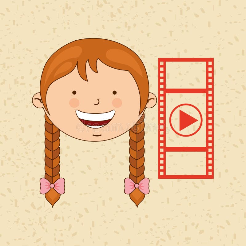 Children and technology design vector illustration