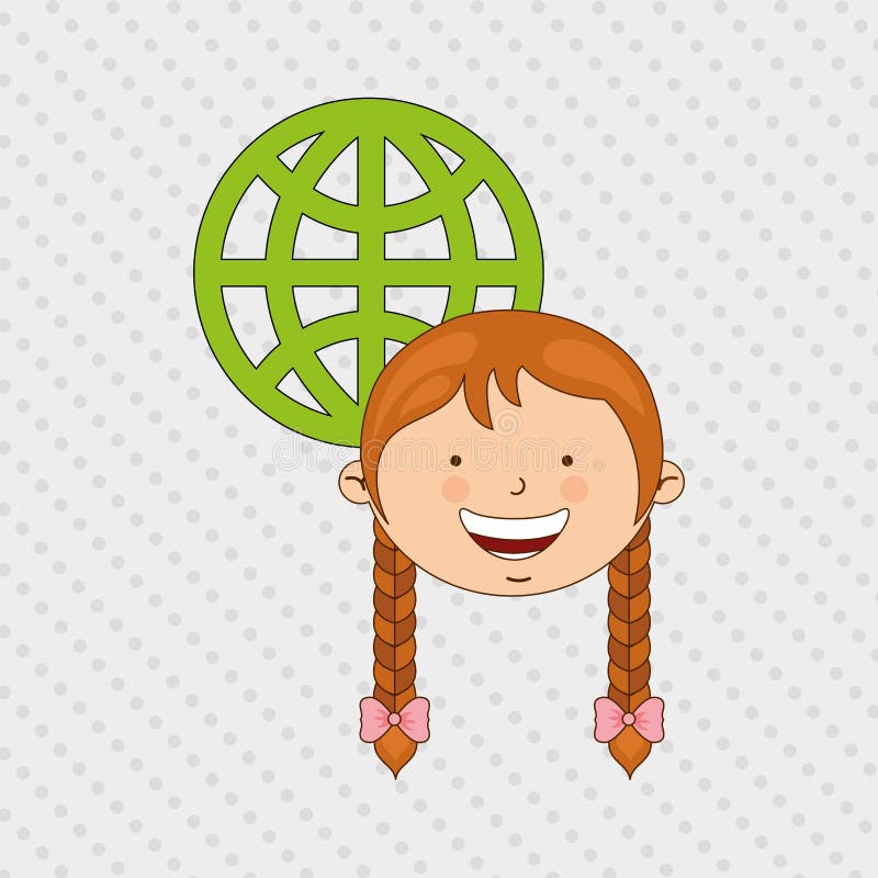 Children and technology design stock illustration