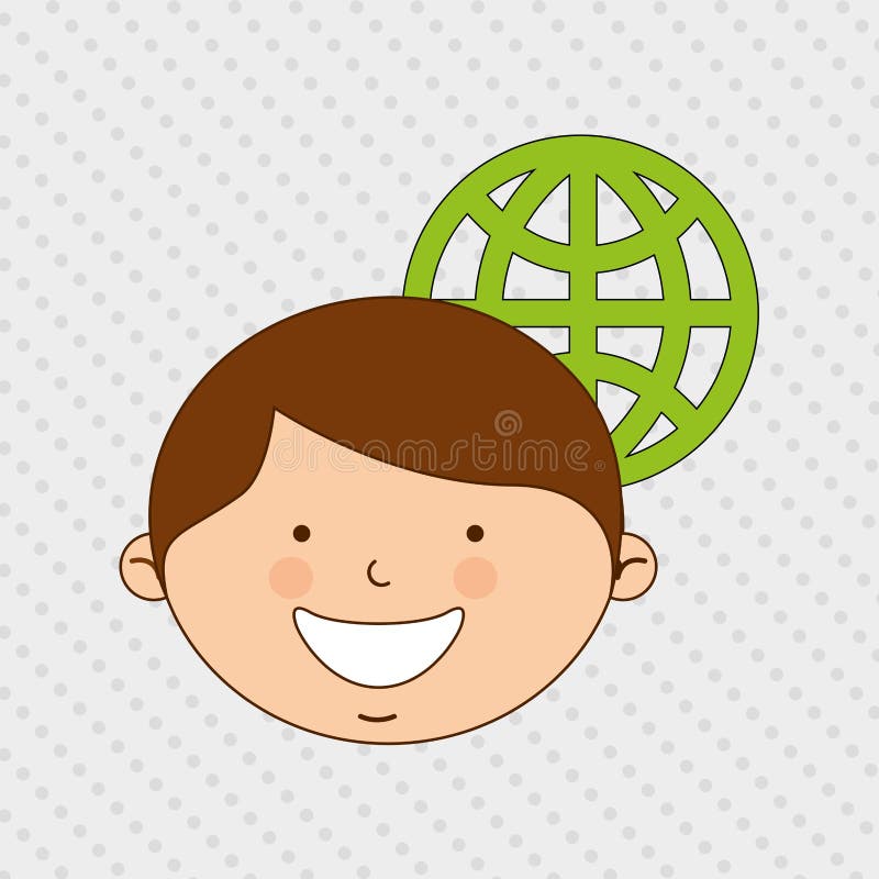 Children and technology design vector illustration