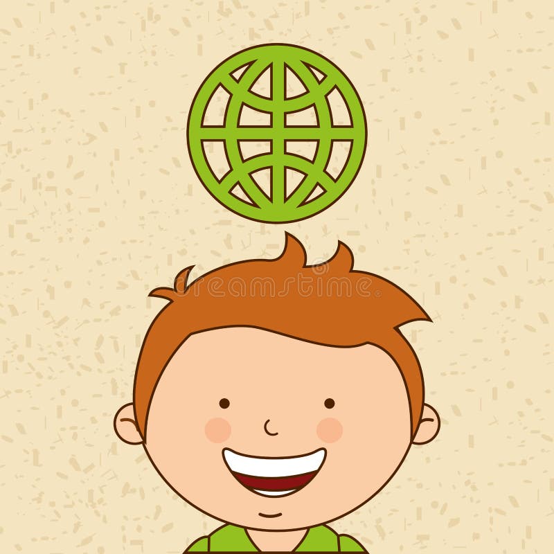 Children and technology design vector illustration