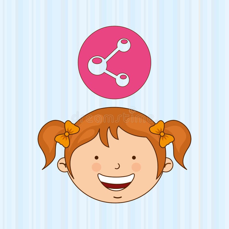 Children and technology design royalty free illustration