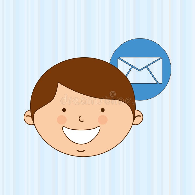 Children and technology design stock illustration