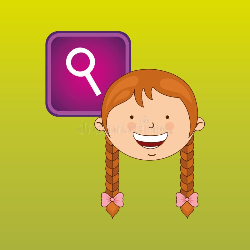 Children and technology design vector illustration