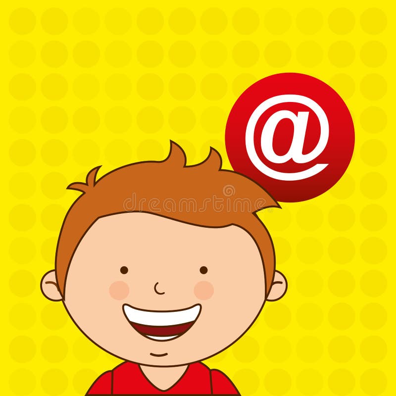 Children and technology design vector illustration