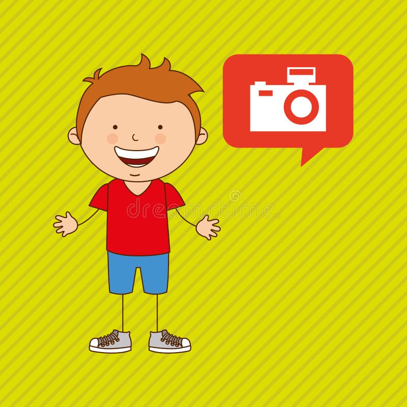 Children and technology design royalty free illustration