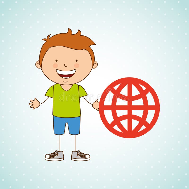 Children and technology design royalty free illustration