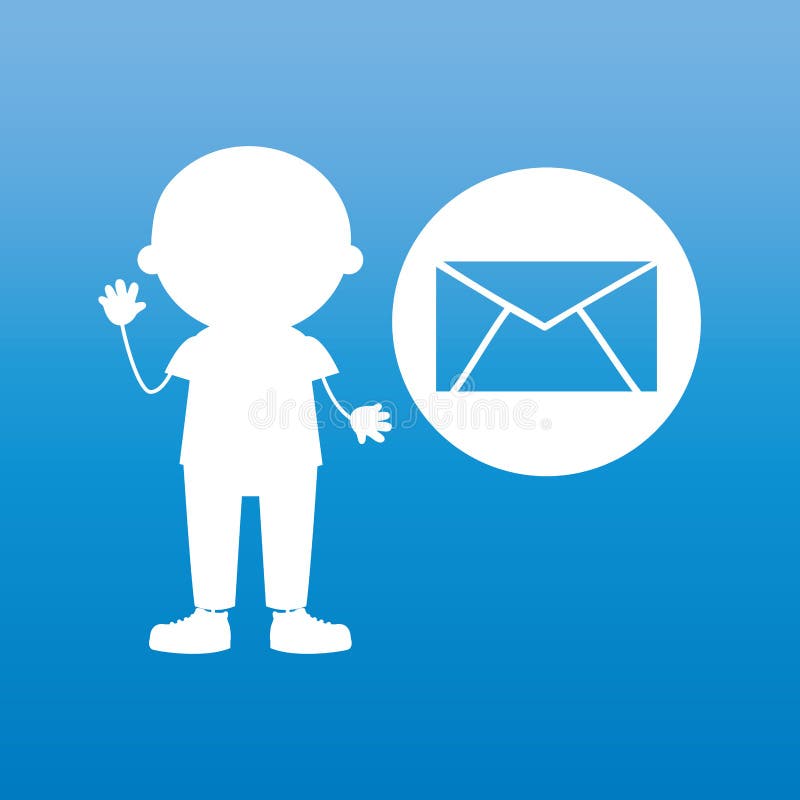 Children and technology design vector illustration